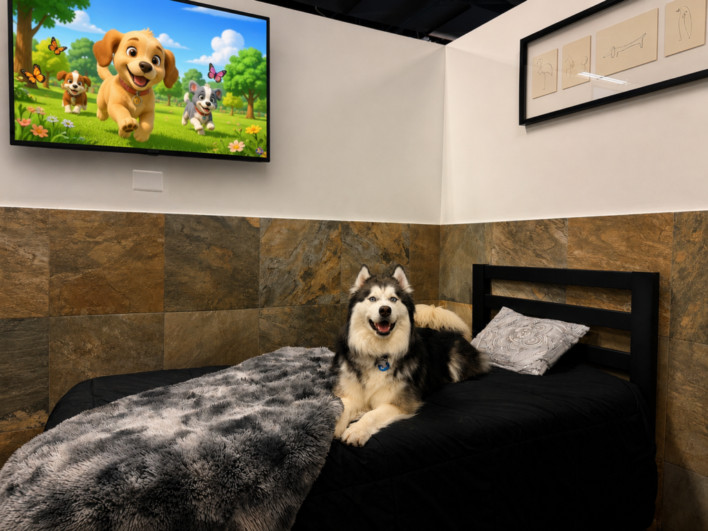 Sensational dog boarding suite at D Pet Hotels Scottsdale